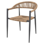 Fauteuils d'extérieur en rotin PE tressé Bolero Eden naturels (lot de 4) — HZ591