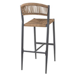 Tabourets de bar d'extérieur en rotin PE tressé Bolero Eden naturels (lot de 2) — HZ594