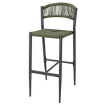 Tabourets de bar d'extérieur en rotin PE tressé Bolero Eden verts (lot de 2) — HZ595