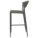 Tabourets de bar d'extérieur en rotin PE tressé Bolero Eden verts (lot de 2) — HZ595