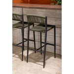 Tabourets de bar d'extérieur en rotin PE tressé Bolero Eden verts (lot de 2) — HZ595