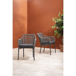 Fauteuils d'extérieur en rotin PE tressé Bolero Bay anthracite (lot de 2) — HZ597