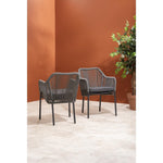 Fauteuils d'extérieur en rotin PE tressé Bolero Bay anthracite (lot de 2) — HZ597