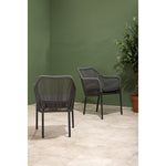 Fauteuils d'extérieur en rotin PE tressé Bolero Bay anthracite (lot de 2) — HZ597
