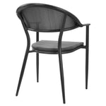 Fauteuils d'extérieur Bolero Santiago noirs (lot de 4) — HZ598