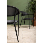 Fauteuils d'extérieur Bolero Santiago noirs (lot de 4) — HZ598