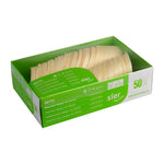 Coupelles obliques en bois FSC® Sier Disposables 50ml (lot de 50) — HZ704