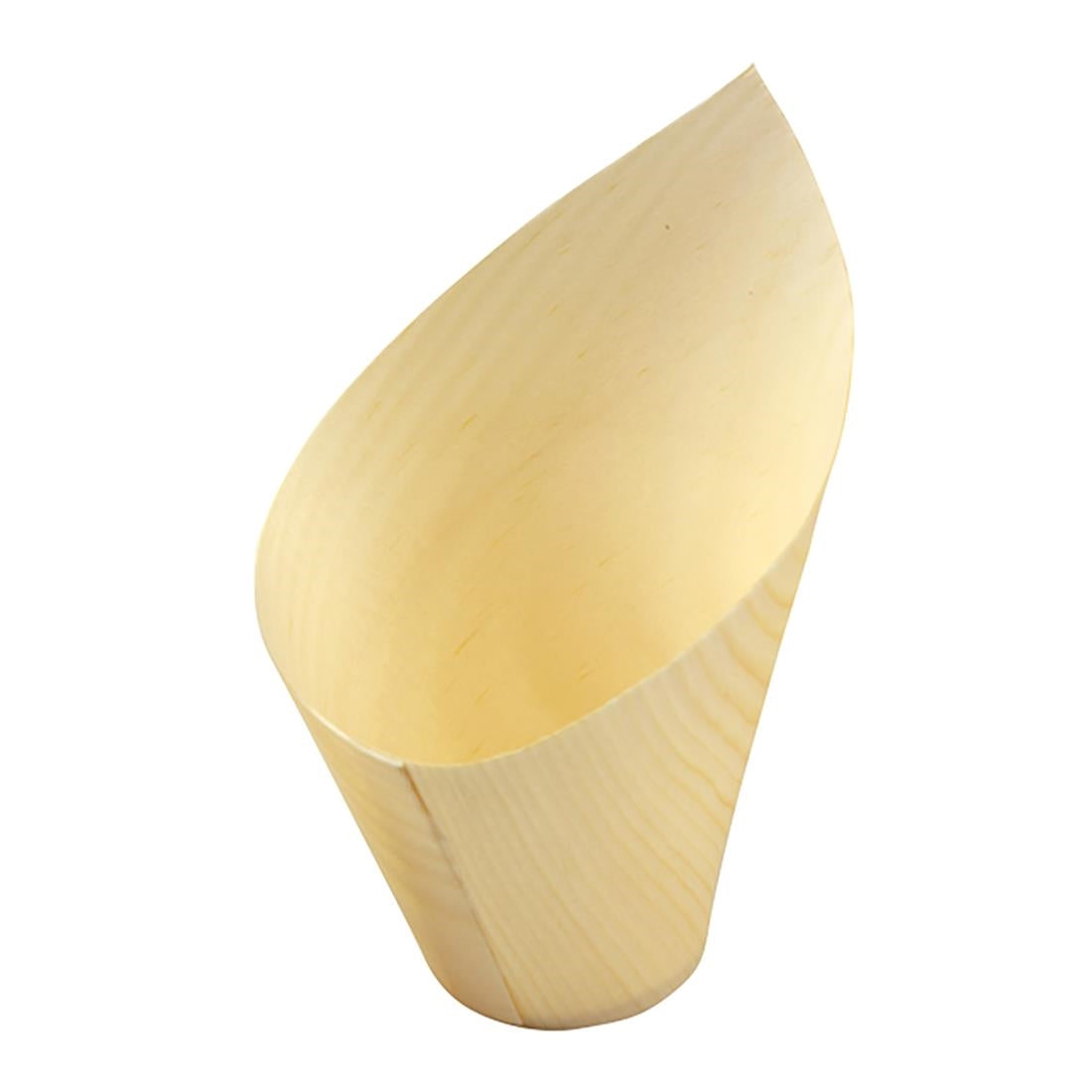 Coupelles obliques en bois FSC® Sier Disposables 110ml (lot de 40) — HZ705