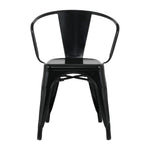 Fauteuils Bolero Bistro Curve noirs (lot de 4) — HZ806