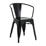 Fauteuils Bolero Bistro Curve noirs (lot de 4) — HZ806