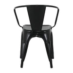 Fauteuils Bolero Bistro Curve noirs (lot de 4) — HZ806