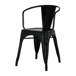 Fauteuils Bolero Bistro Curve noirs (lot de 4) — HZ806