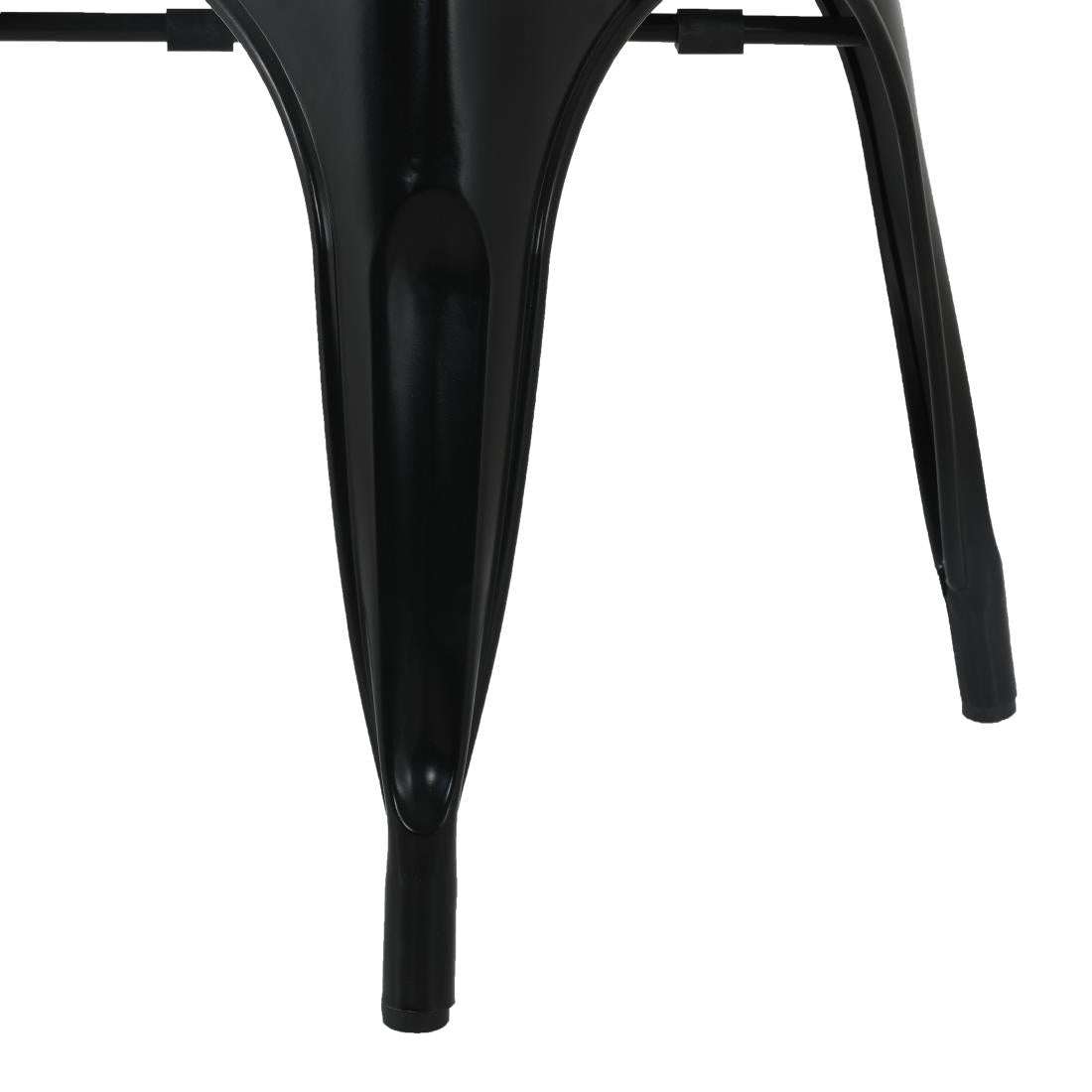 Fauteuils Bolero Bistro Curve noirs (lot de 4) — HZ806