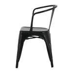 Fauteuils Bolero Bistro Curve noirs (lot de 4) — HZ806