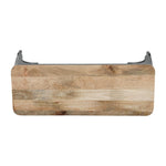 Banc d'intérieur avec assise en bois de manguier et cadre gris acier Bolero Bistro 1000 mm (lot de 2) — HZ815