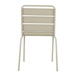 Chaises à lattes en acier Bolero Amalfi taupe (lot de 4) — HZ819