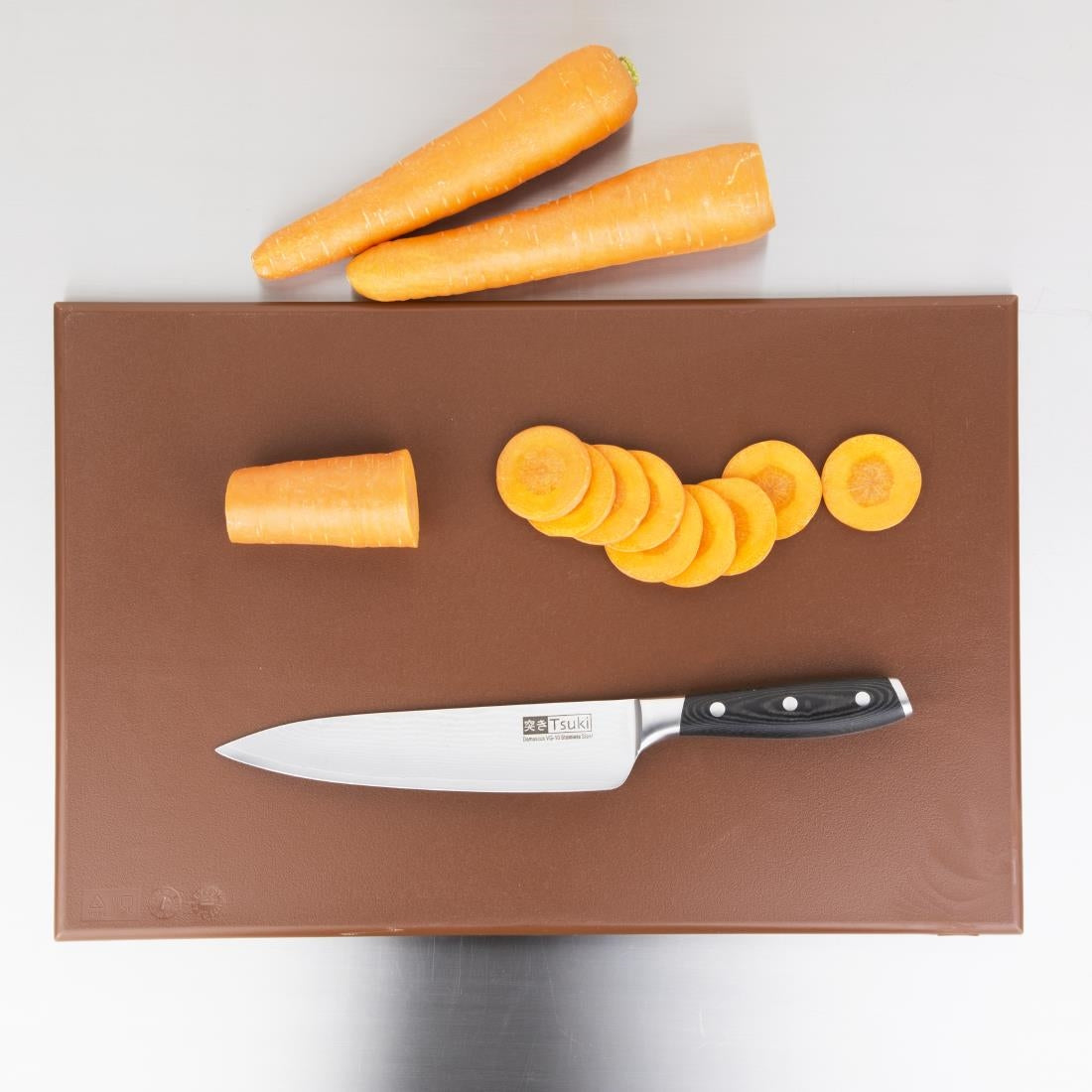 Planche à découper standard haute densité Hygiplas marron — J004