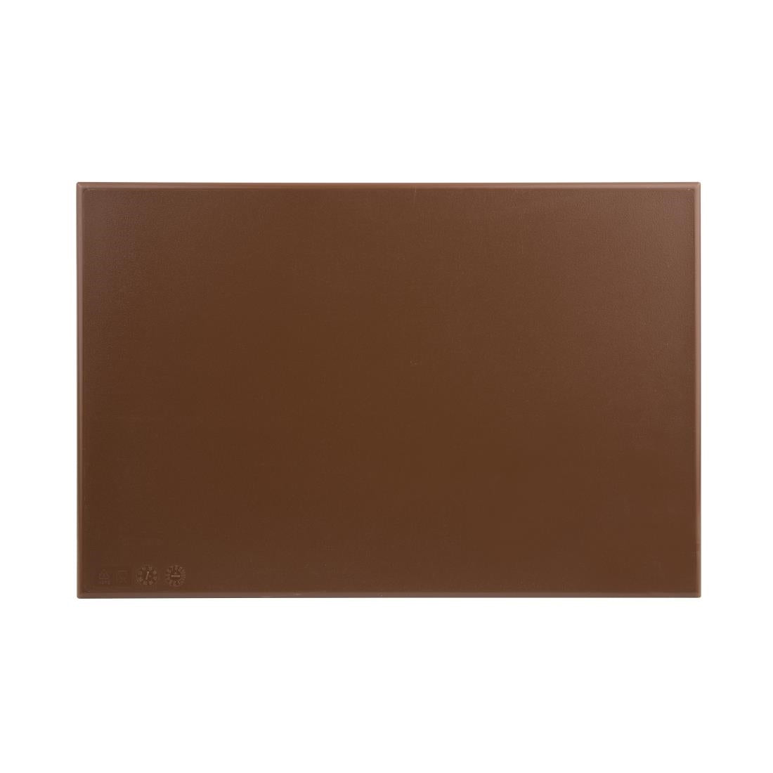 Planche à découper standard haute densité Hygiplas marron — J004