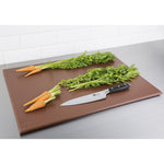 Grand planche à découper haute densité Hygiplas marron — J005