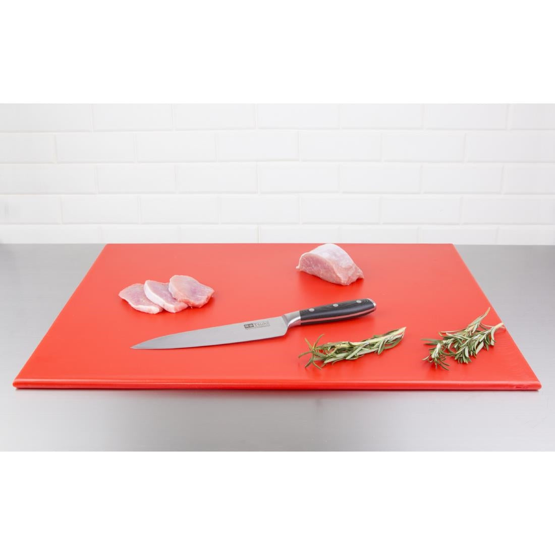 Grande planche à découper haute densité Hygiplas rouge — J011