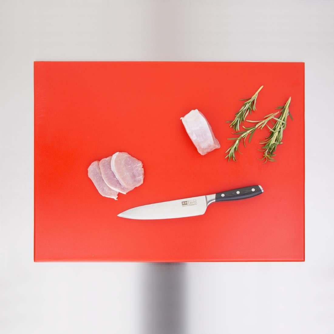Grande planche à découper haute densité Hygiplas rouge — J011