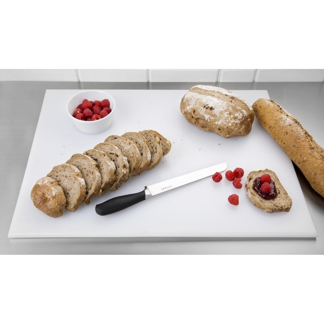 Grande planche à découper haute densité Hygiplas blanche — J017