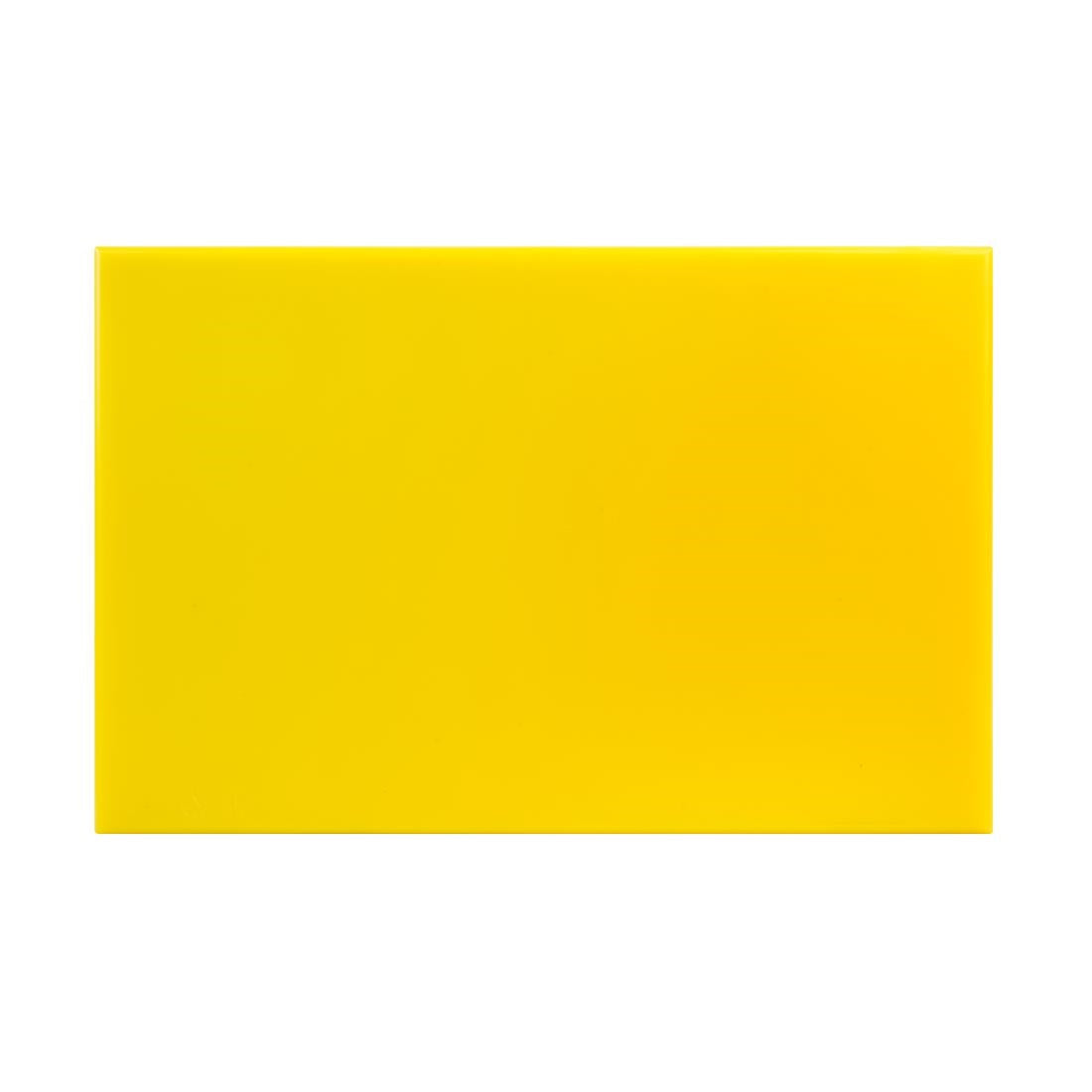 Planche à découper standard haute densité Hygiplas jaune — J020