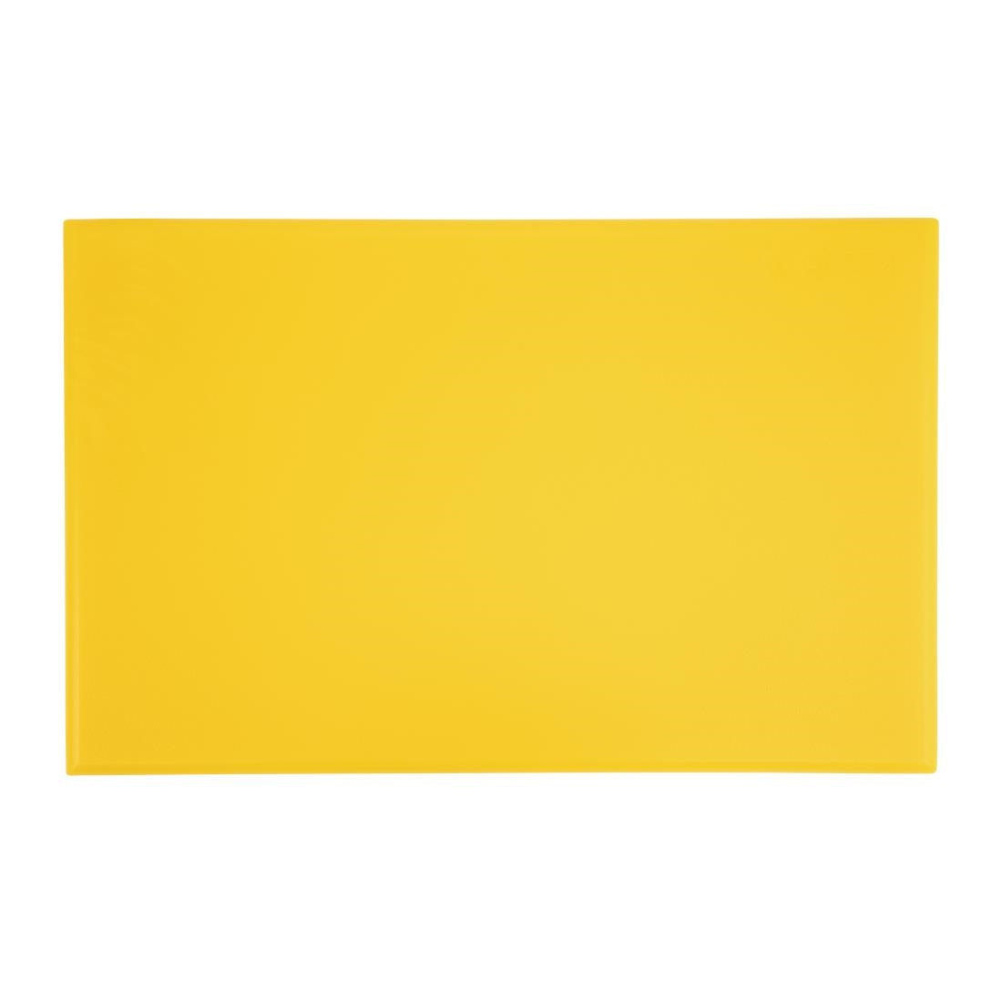 Planche à découper épaisse haute densité Hygiplas jaune — J039