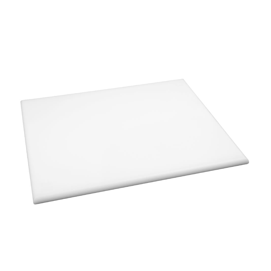 Planche à découper extra large haute densité Hygiplas blanche — J044