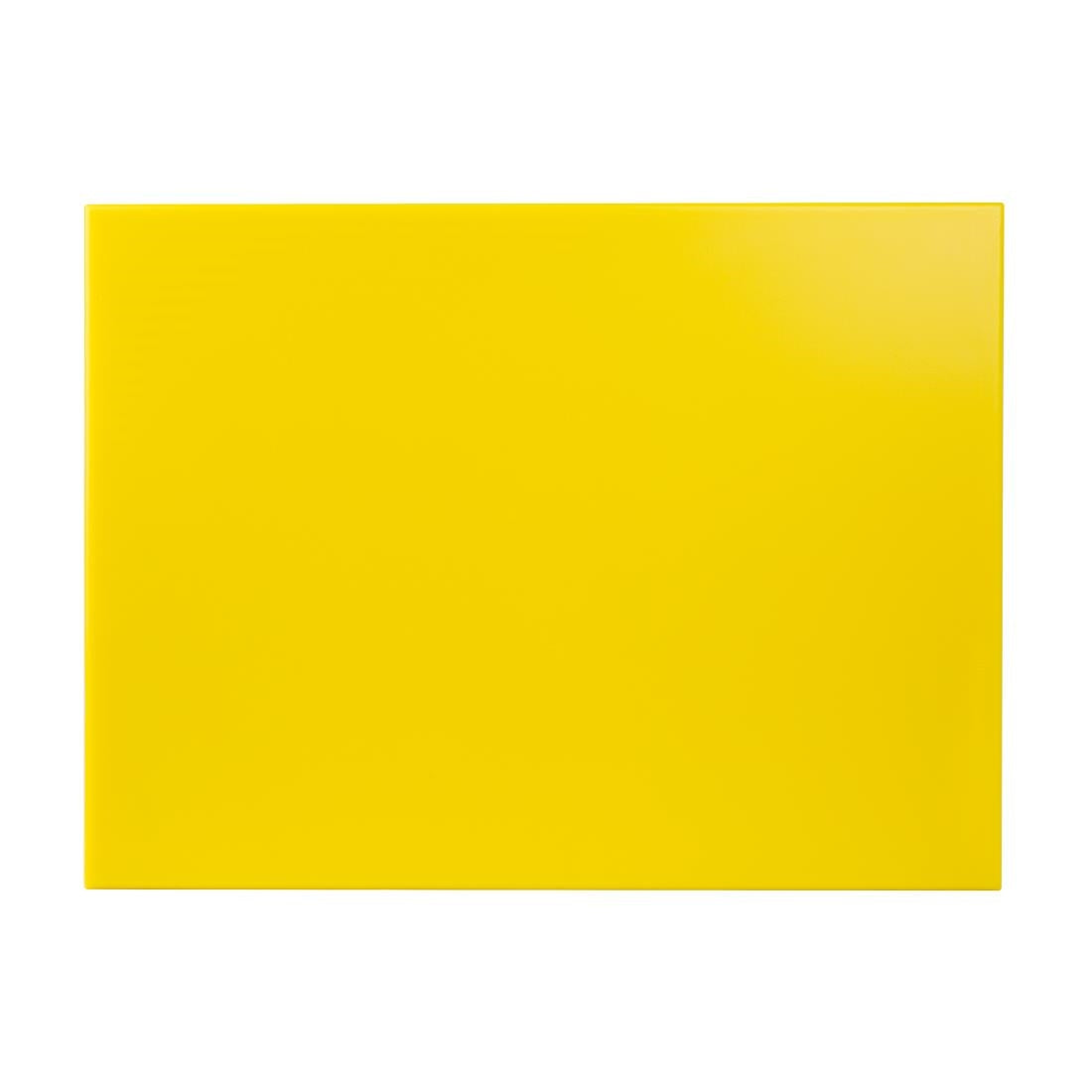 Planche à découper extra large haute densité Hygiplas jaune — J045