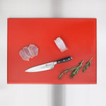 Planche à découper extra large haute densité Hygiplas rouge — J047