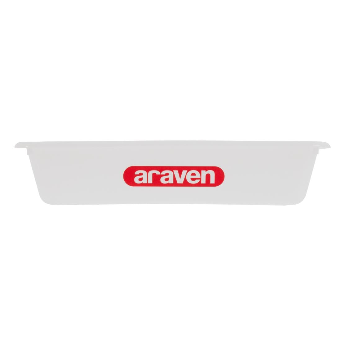 Bac alimentaire peu profond Araven transparent 300mm — J208