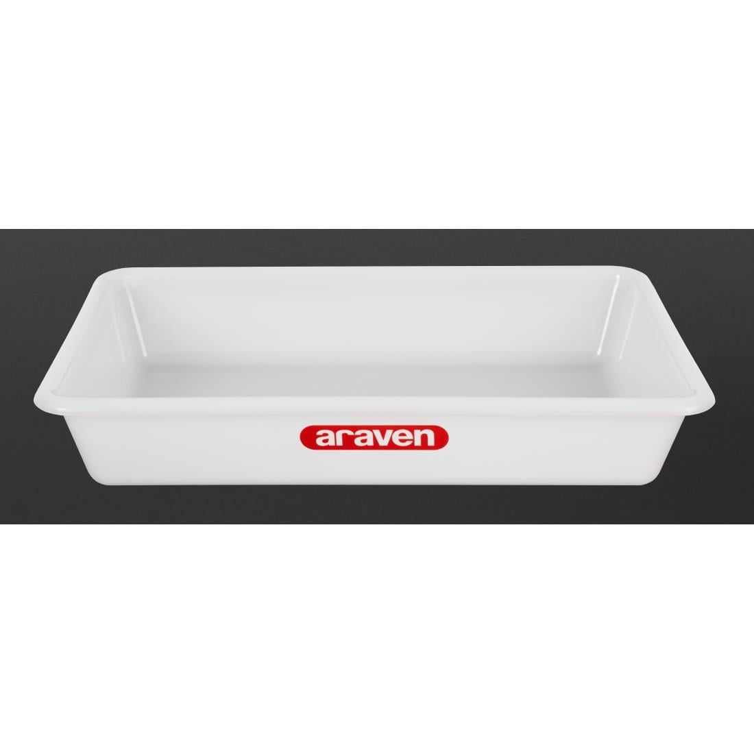 Bac alimentaire peu profond Araven transparent 435mm — J216