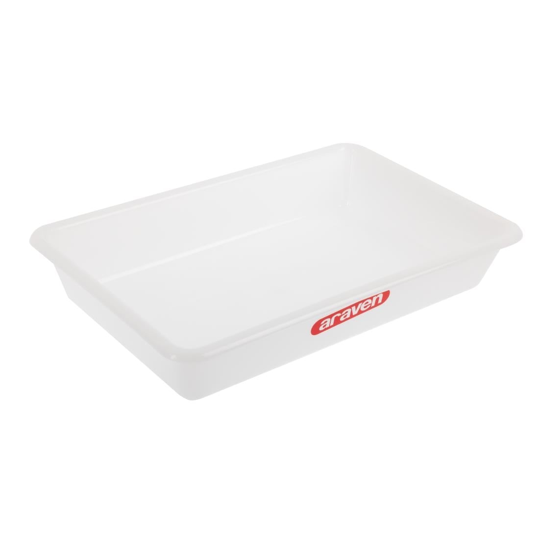 Bac alimentaire peu profond Araven transparent 435mm — J216