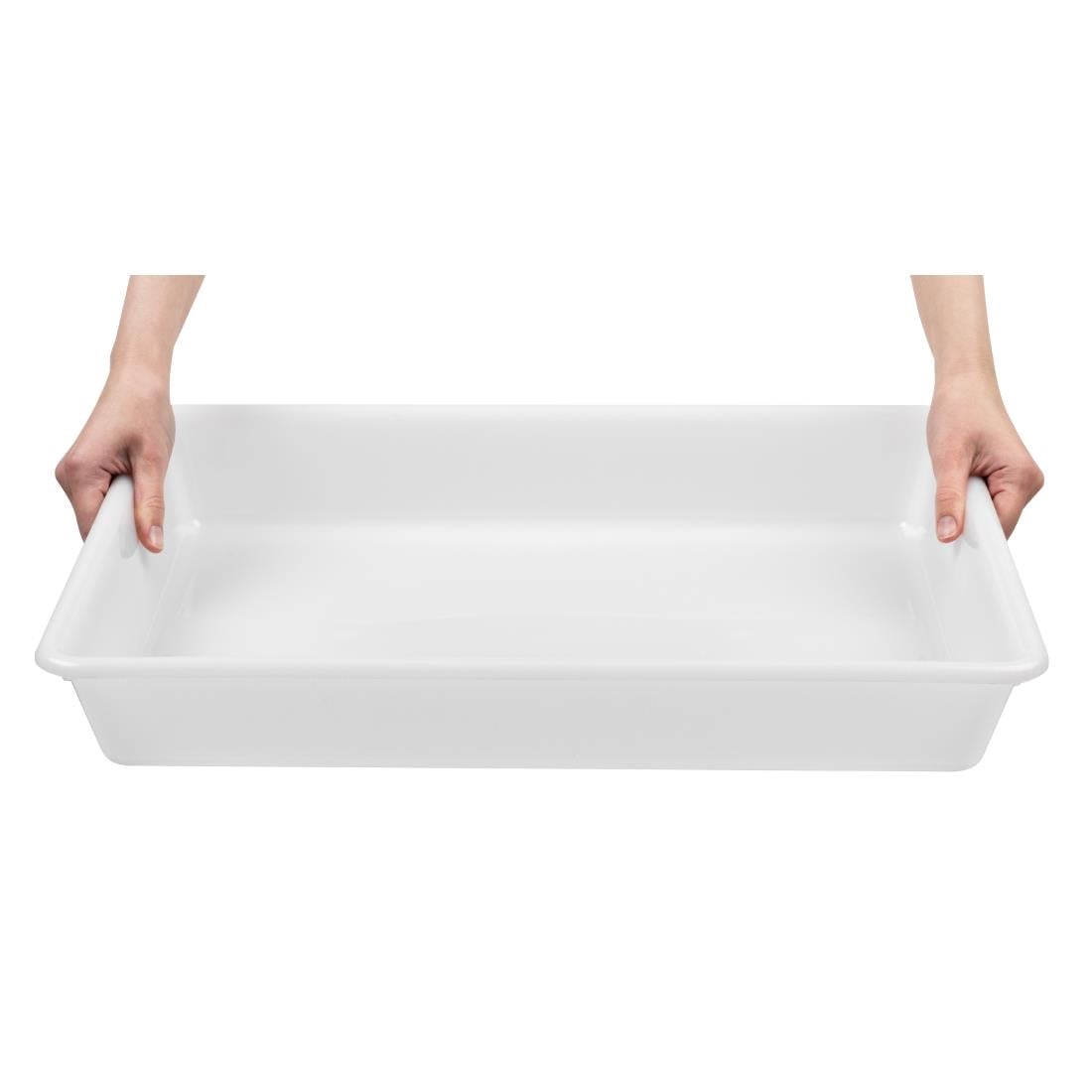 Bac alimentaire peu profond Araven transparent 540 mm — J223