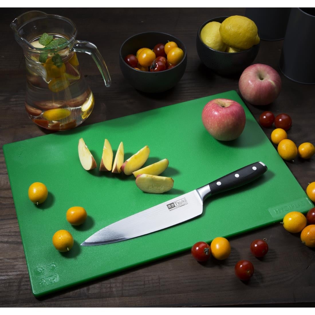 Planche à découper standard basse densité Hygiplas verte — J253