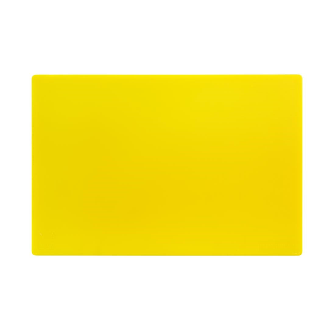 Planche à découper standard basse densité Hygiplas jaune — J254