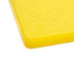 Planche à découper standard basse densité Hygiplas jaune — J254