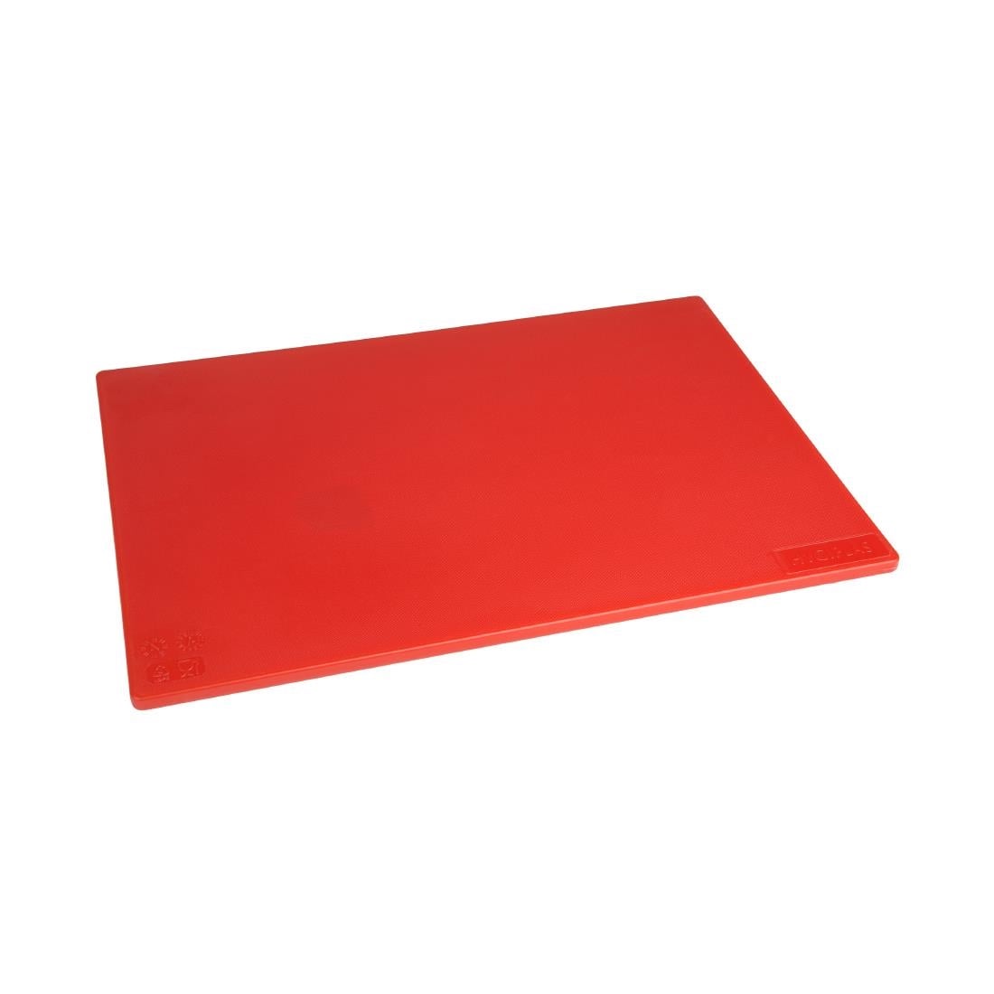 Planche à découper standard basse densité Hygiplas rouge — J255