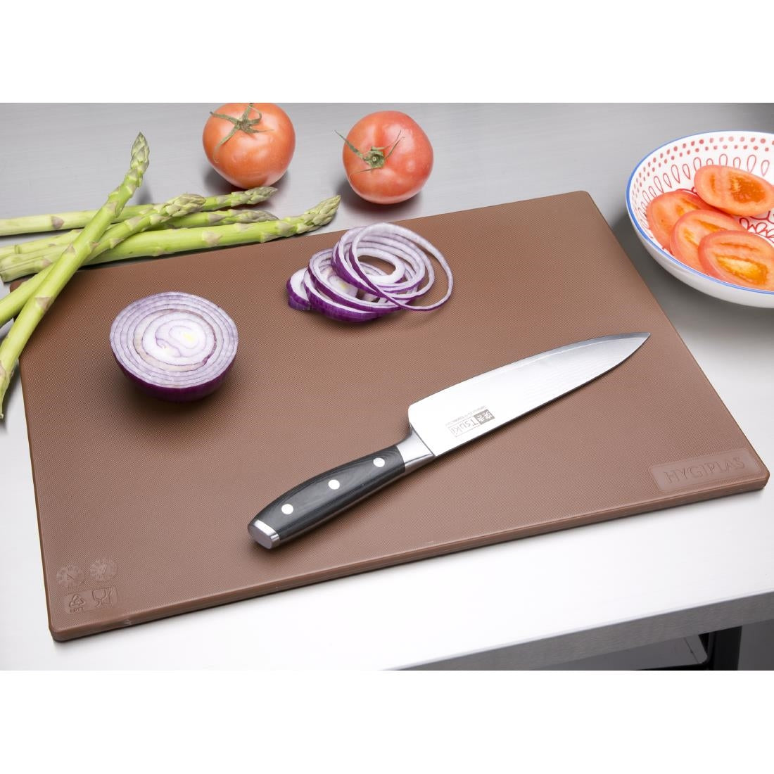 Planche à découper standard basse densité Hygiplas marron — J256