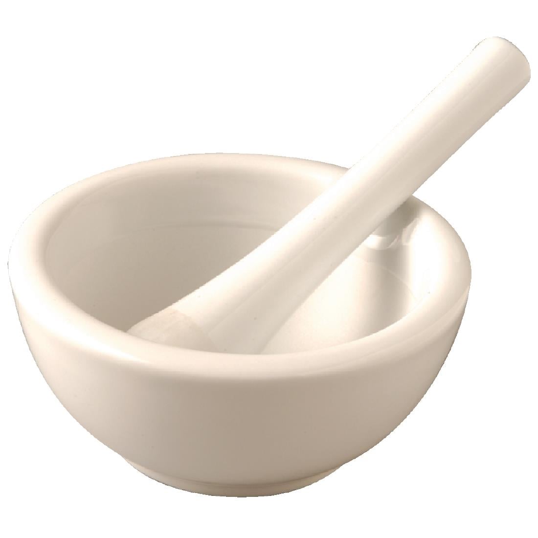 Pilon et mortier en porcelaine Vogue 115mm — J923