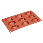 Plaque de 9 moules à madeleine en silicone Vogue — JA314