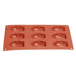 Plaque de 9 moules à madeleine en silicone Vogue — JA314