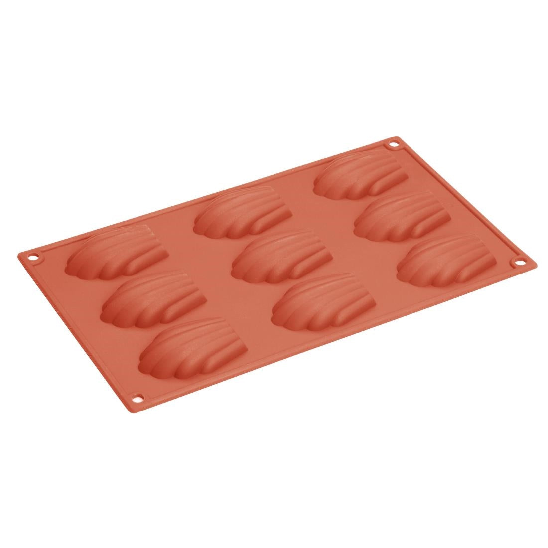 Plaque de 9 moules à madeleine en silicone Vogue — JA314