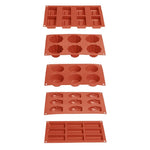 Plaque de 9 moules à madeleine en silicone Vogue — JA314