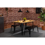 Bancs en métal noir Bolero Bistro 1000 mm (lot de 2) — JA328