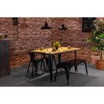 Bancs en métal noir Bolero Bistro 1000 mm (lot de 2) — JA328
