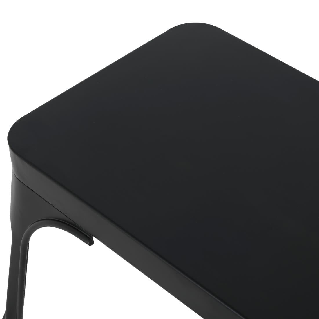 Bancs en métal noir Bolero Bistro 1000 mm (lot de 2) — JA328
