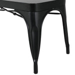 Bancs en métal noir Bolero Bistro 1000 mm (lot de 2) — JA328