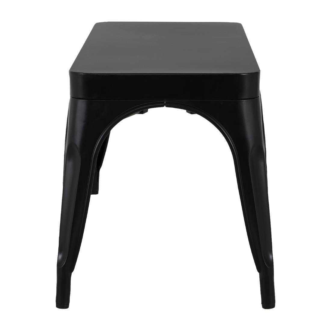 Bancs en métal noir Bolero Bistro 1000 mm (lot de 2) — JA328